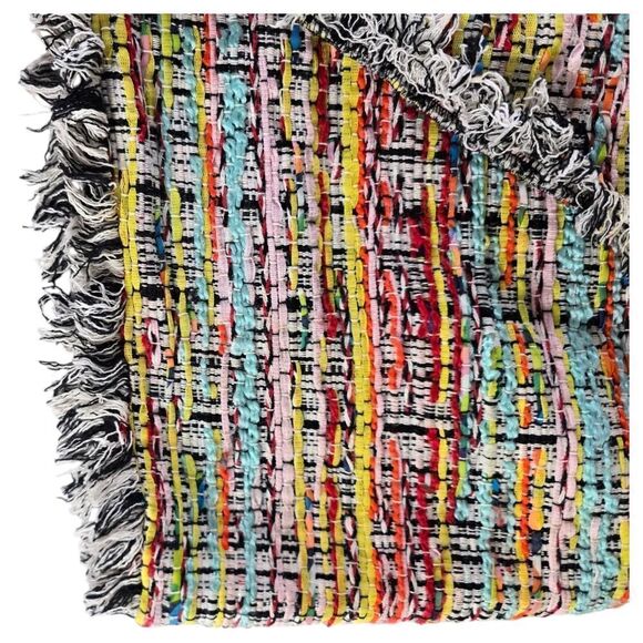 Forever 21 Asymmetrical Blue Red Mini Skirt - Picture 6 of 7